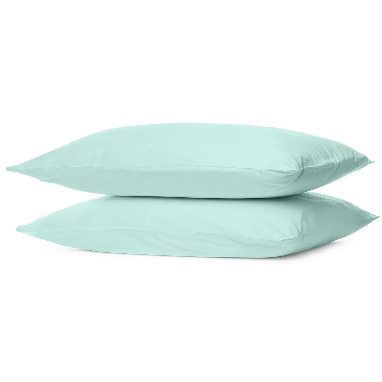 Home Pillowcase 2 Pack Housewife Style - Duck Egg, Polycotton
