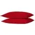 Home Pillowcase 2 Pack Housewife Style - Red, Polycotton