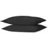 Home Pillowcase 2 Pack Oxford Design - Black, Polycotton