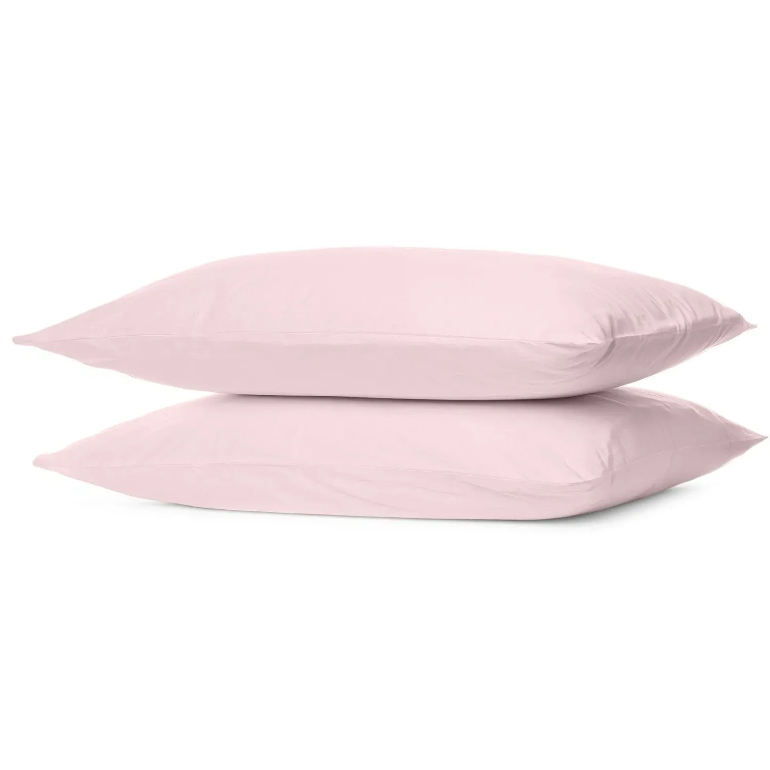 Home Pillowcase 2 Pack Oxford Design - Blush, Polycotton