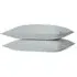 Home Pillowcase 2 Pack Oxford Design - Silver, Polycotton