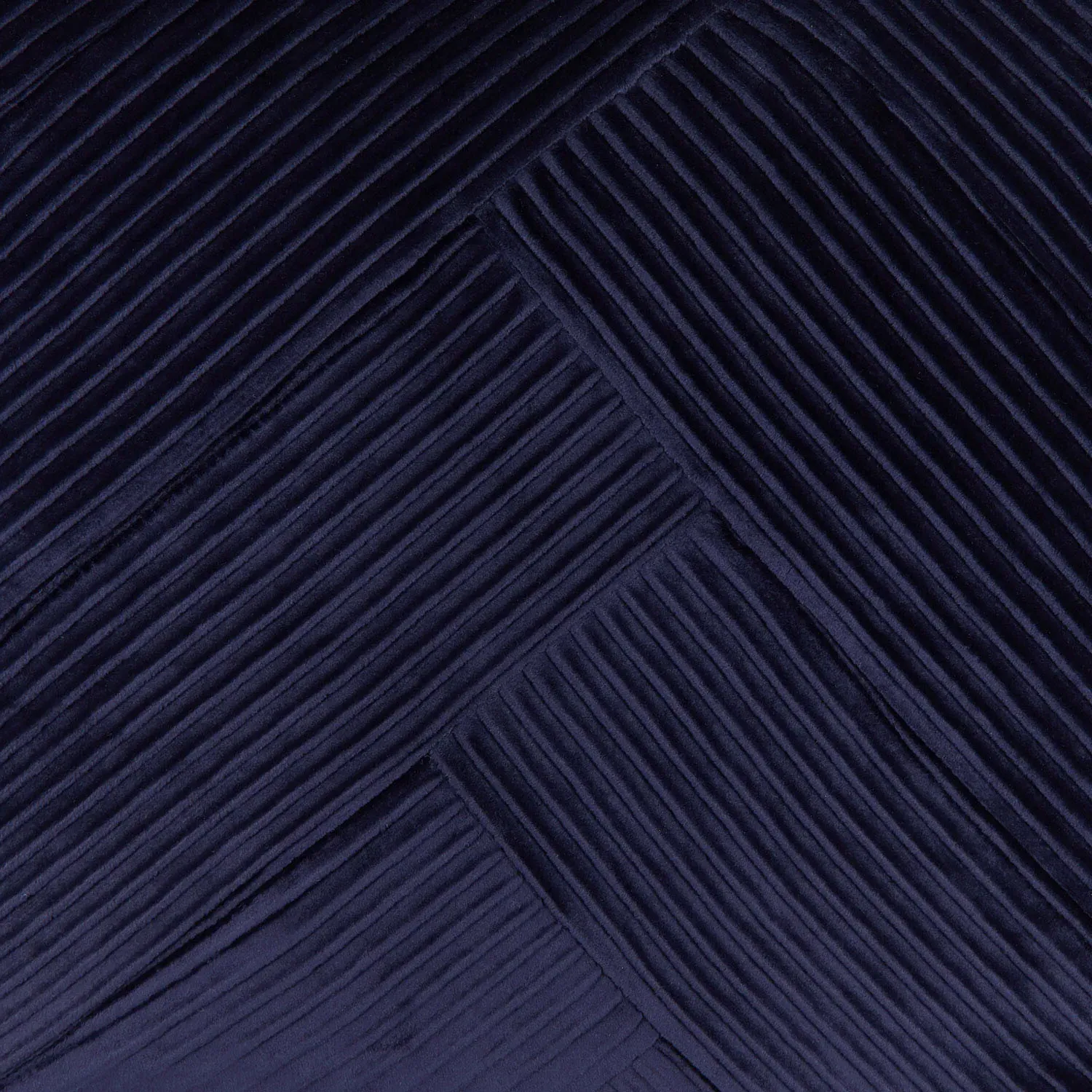 Piper Pleated Cushion - Navy, Velvet