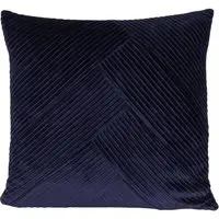 Piper Pleated Cushion - Navy, Velvet