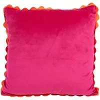 Home Raya Scallop Edge Cushion - Pink