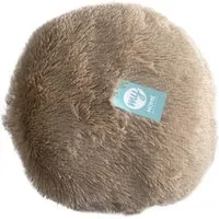 Home Round Plush Bear Cushion - Beige