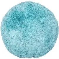 Home Round Plush Bear Cushion - Duck Egg
