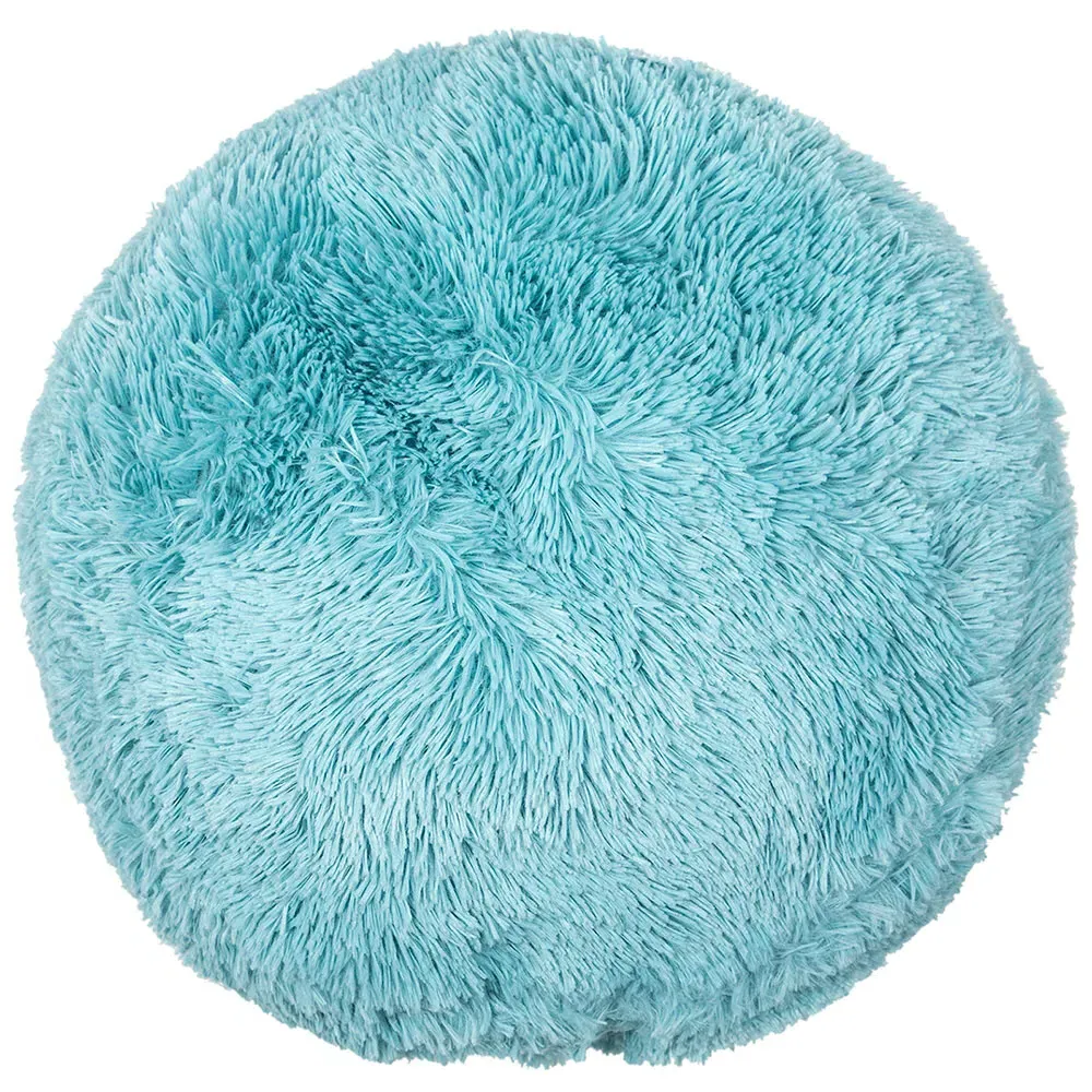 Home Round Plush Bear Cushion - Duck Egg