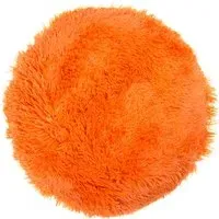 Home Round Plush Bear Cushion - Orange