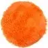 Home Round Plush Bear Cushion - Orange