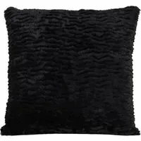 Home Shore Fur Cushion - Black
