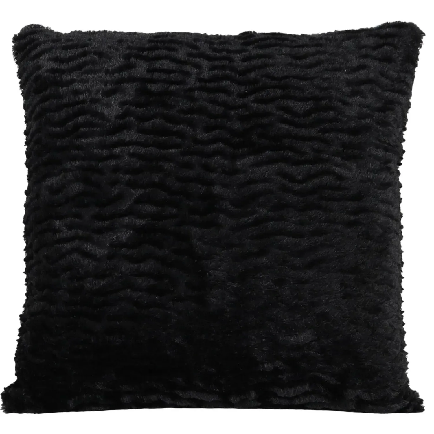 Home Shore Fur Cushion - Black image