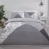 Home Single Marble Geo Duvet Set - Grey