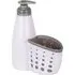 Home Soap Bottle and Caddy - White