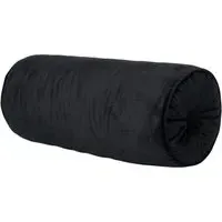 Soft Velvet Bolster Cushion - Black
