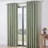 Taylor Blackout Eyelet Curtains - Green