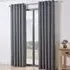 Home Taylor Eyelet Curtains 168cm - Charcoal