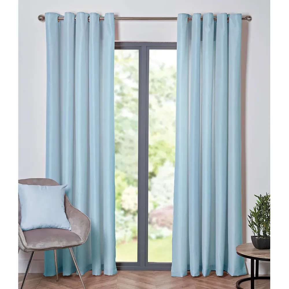 Home Taylor Eyelet Curtains - Duck Egg