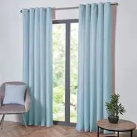 Home Taylor Eyelet Curtains - Duck Egg