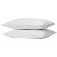 Home White Polycotton Pillowcase 2 Pack - White
