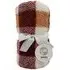 Kinross Check Teddy Fleece Throw - Brown