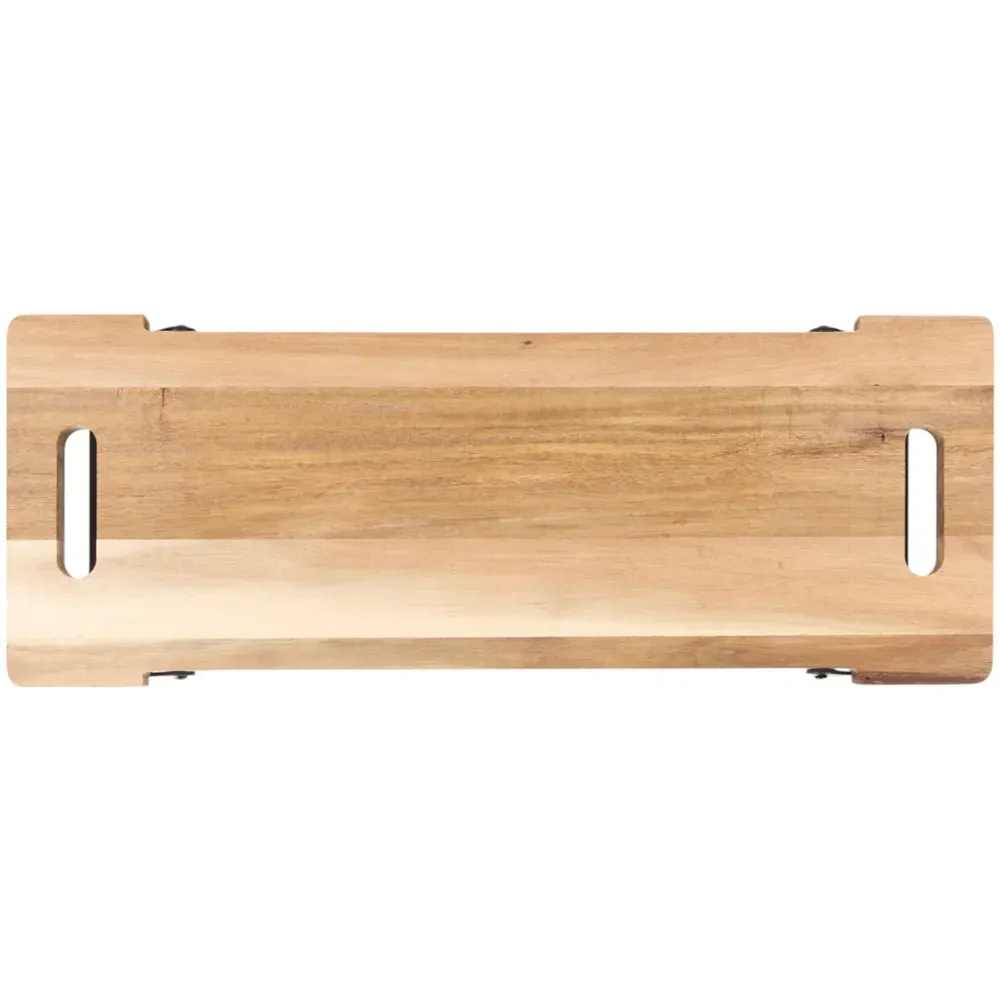 Acacia Wood Cheese Board with Stand - Natural