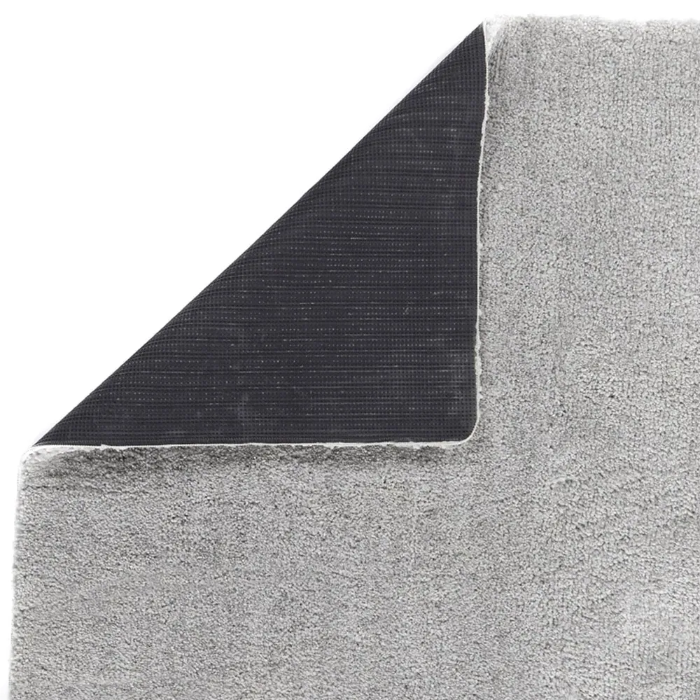 Silver Shaggy Rug - Grey