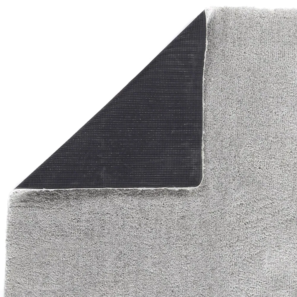 Silver Shaggy Rug - Grey