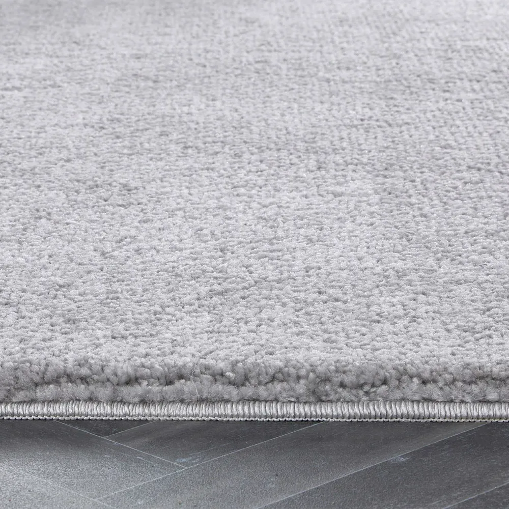 Silver Shaggy Rug - Grey