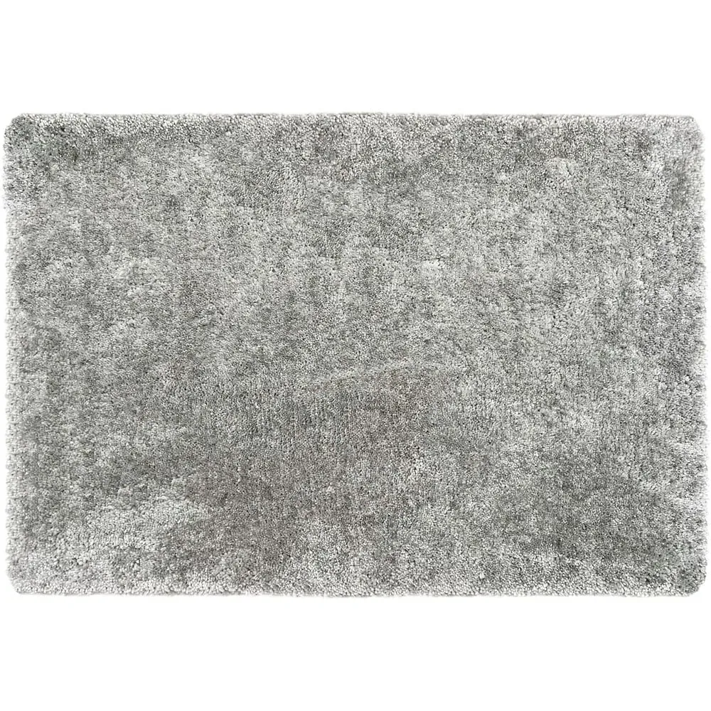 Silver Shaggy Rug - Grey