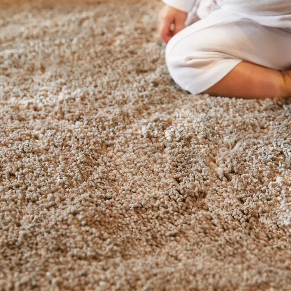 Stone Shaggy Rug - Cream