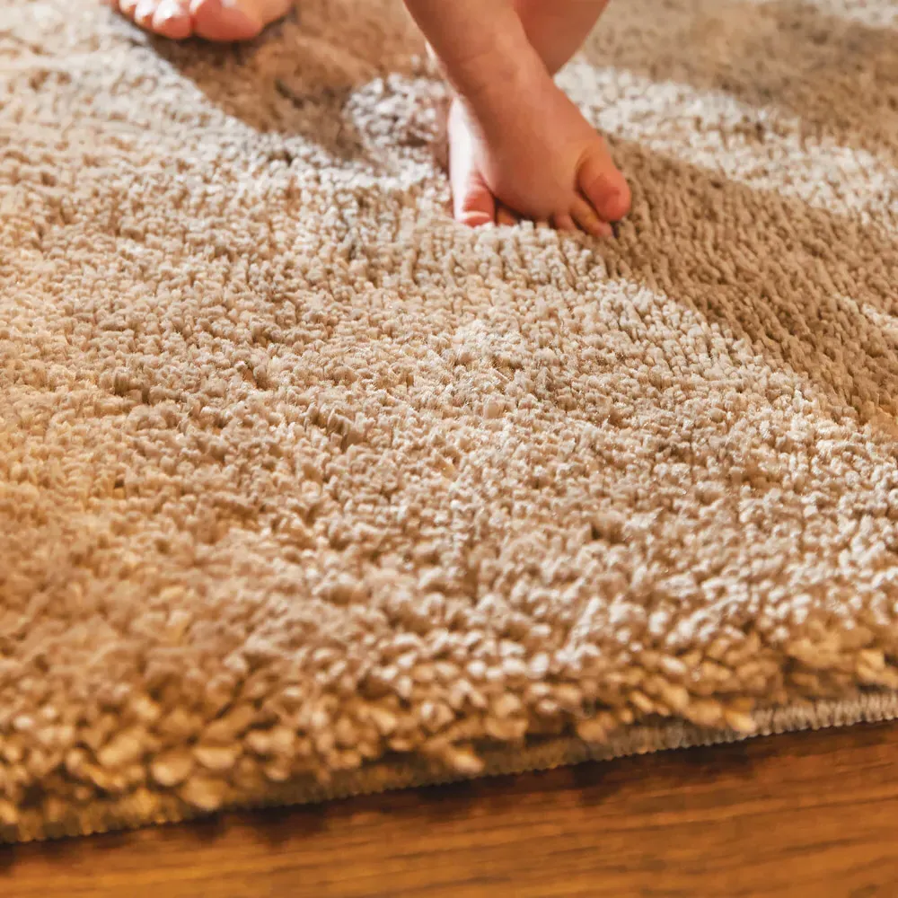 Stone Shaggy Rug - Cream