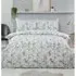 Marble Metallic King Duvet Cover Set - White