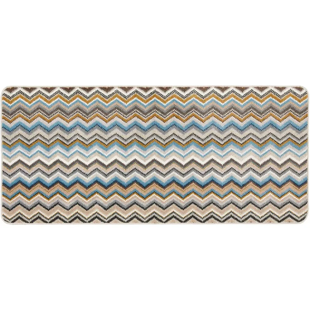 Candy Natural Zig Zag Runner Mat - Multi