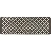 Charcoal Crescent Stain Resistant Runner - Grey