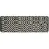 Charcoal Geometric Stain Resistant Runner - Grey