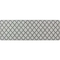 Moroccan Tile Stain Resistant Runner - Silver