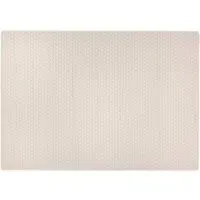 Sculptured Honeycomb Washable Rug - Ivory