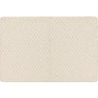 Sculptured Honeycomb Washable Rug - Ivory