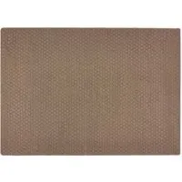 Sculptured Honeycomb Washable Rug - Mink