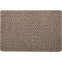 Sculptured Honeycomb Washable Rug - Mink