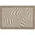 Sculptured Patterned Waves Non Slip Mat - Brown