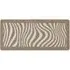 Sculptured Patterned Waves Non Slip Mat - Brown