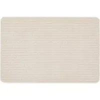 Sculptured Waffle Texture Washable Rug - Ivory