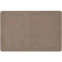 Sculptured Waffle Texture Washable Rug - Mink