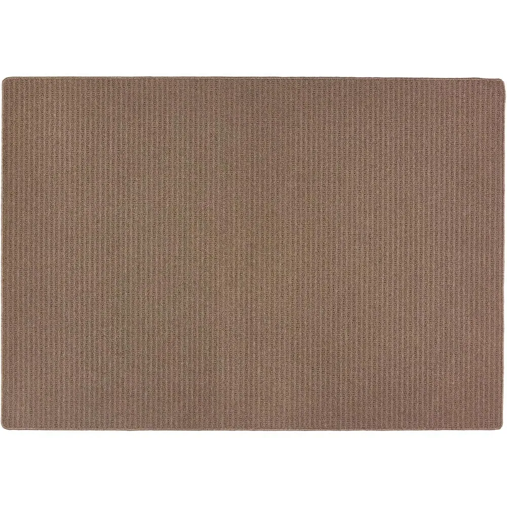 Sculptured Waffle Texture Washable Rug - Mink