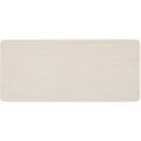 Sculptured Waffle Texture Washable Runner - Ivory