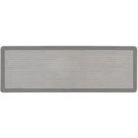 Silver Stripe Stain Resistant Runner - Grey