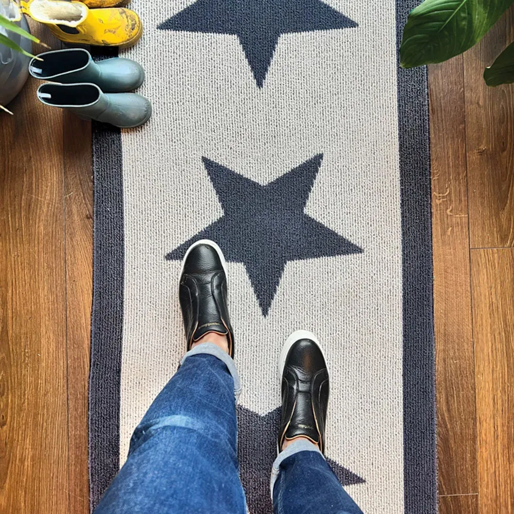 Star Stain Resistant Runner - Blue