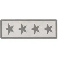 Star Stain Resistant Runner - Grey