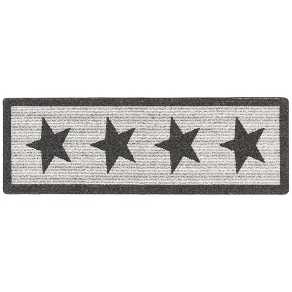 Star Stain Resistant Runner - Grey